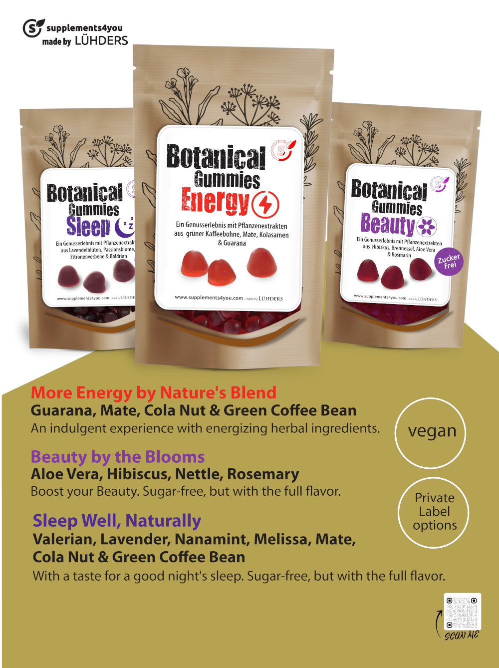 Botanical Gummies with natural herbal extracts